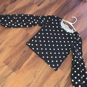 Polka dot blouse
